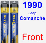 Front Wiper Blade Pack for 1990 Jeep Comanche - Assurance