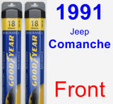 Front Wiper Blade Pack for 1991 Jeep Comanche - Assurance