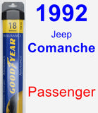 Passenger Wiper Blade for 1992 Jeep Comanche - Assurance