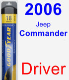 Driver Wiper Blade for 2006 Jeep Commander - Assurance