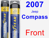 Front Wiper Blade Pack for 2007 Jeep Compass - Assurance