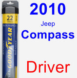 Driver Wiper Blade for 2010 Jeep Compass - Assurance