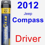 Driver Wiper Blade for 2012 Jeep Compass - Assurance