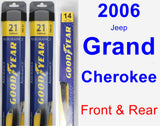 Front & Rear Wiper Blade Pack for 2006 Jeep Grand Cherokee - Assurance