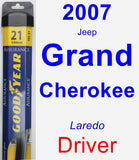 Driver Wiper Blade for 2007 Jeep Grand Cherokee - Assurance