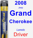 Driver Wiper Blade for 2008 Jeep Grand Cherokee - Assurance