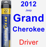 Driver Wiper Blade for 2012 Jeep Grand Cherokee - Assurance