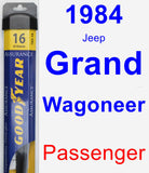 Passenger Wiper Blade for 1984 Jeep Grand Wagoneer - Assurance