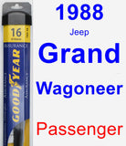 Passenger Wiper Blade for 1988 Jeep Grand Wagoneer - Assurance