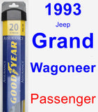 Passenger Wiper Blade for 1993 Jeep Grand Wagoneer - Assurance