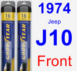 Front Wiper Blade Pack for 1974 Jeep J10 - Assurance