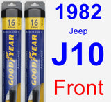 Front Wiper Blade Pack for 1982 Jeep J10 - Assurance