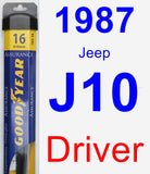 Driver Wiper Blade for 1987 Jeep J10 - Assurance