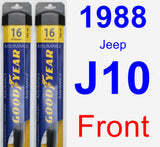 Front Wiper Blade Pack for 1988 Jeep J10 - Assurance