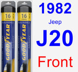 Front Wiper Blade Pack for 1982 Jeep J20 - Assurance