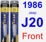 Front Wiper Blade Pack for 1986 Jeep J20 - Assurance