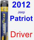 Driver Wiper Blade for 2012 Jeep Patriot - Assurance