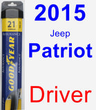 Driver Wiper Blade for 2015 Jeep Patriot - Assurance