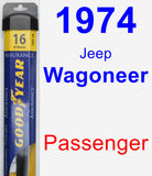 Passenger Wiper Blade for 1974 Jeep Wagoneer - Assurance