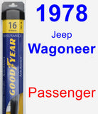 Passenger Wiper Blade for 1978 Jeep Wagoneer - Assurance