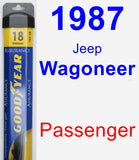 Passenger Wiper Blade for 1987 Jeep Wagoneer - Assurance