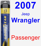Passenger Wiper Blade for 2007 Jeep Wrangler - Assurance
