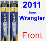 Front Wiper Blade Pack for 2011 Jeep Wrangler - Assurance