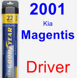 Driver Wiper Blade for 2001 Kia Magentis - Assurance