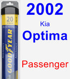 Passenger Wiper Blade for 2002 Kia Optima - Assurance