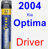 Driver Wiper Blade for 2004 Kia Optima - Assurance