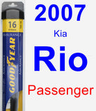 Passenger Wiper Blade for 2007 Kia Rio - Assurance