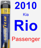 Passenger Wiper Blade for 2010 Kia Rio - Assurance