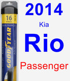 Passenger Wiper Blade for 2014 Kia Rio - Assurance