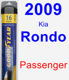 Passenger Wiper Blade for 2009 Kia Rondo - Assurance