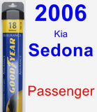 Passenger Wiper Blade for 2006 Kia Sedona - Assurance