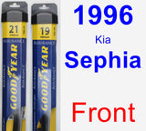 Front Wiper Blade Pack for 1996 Kia Sephia - Assurance