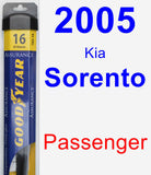 Passenger Wiper Blade for 2005 Kia Sorento - Assurance