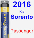 Passenger Wiper Blade for 2016 Kia Sorento - Assurance