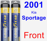 Front Wiper Blade Pack for 2001 Kia Sportage - Assurance