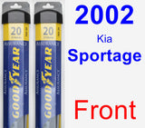 Front Wiper Blade Pack for 2002 Kia Sportage - Assurance