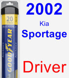 Driver Wiper Blade for 2002 Kia Sportage - Assurance