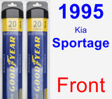 Front Wiper Blade Pack for 1995 Kia Sportage - Assurance