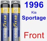 Front Wiper Blade Pack for 1996 Kia Sportage - Assurance