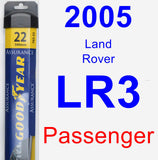 Passenger Wiper Blade for 2005 Land Rover LR3 - Assurance