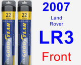 Front Wiper Blade Pack for 2007 Land Rover LR3 - Assurance