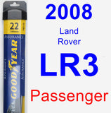 Passenger Wiper Blade for 2008 Land Rover LR3 - Assurance