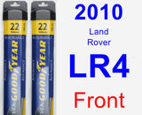 Front Wiper Blade Pack for 2010 Land Rover LR4 - Assurance