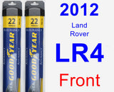 Front Wiper Blade Pack for 2012 Land Rover LR4 - Assurance