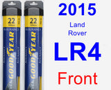 Front Wiper Blade Pack for 2015 Land Rover LR4 - Assurance