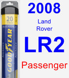 Passenger Wiper Blade for 2008 Land Rover LR2 - Assurance